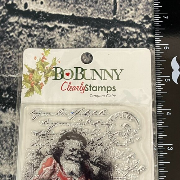 BoBunny SANTA DEAR Clear Stamp #SSD313 Holiday Santa - Picture 3 of 7